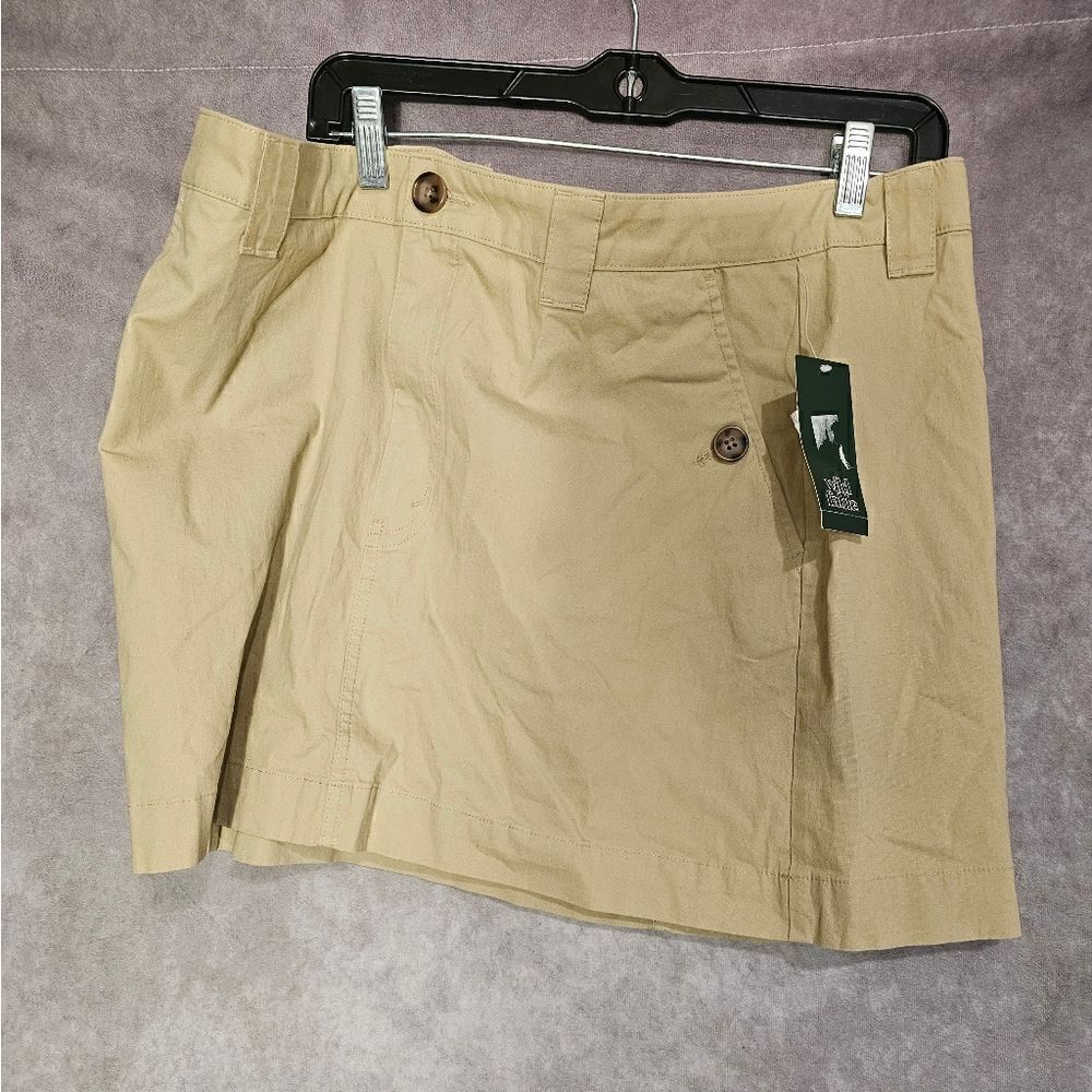 Women's High Rise Chino Mini Skirt Size 8